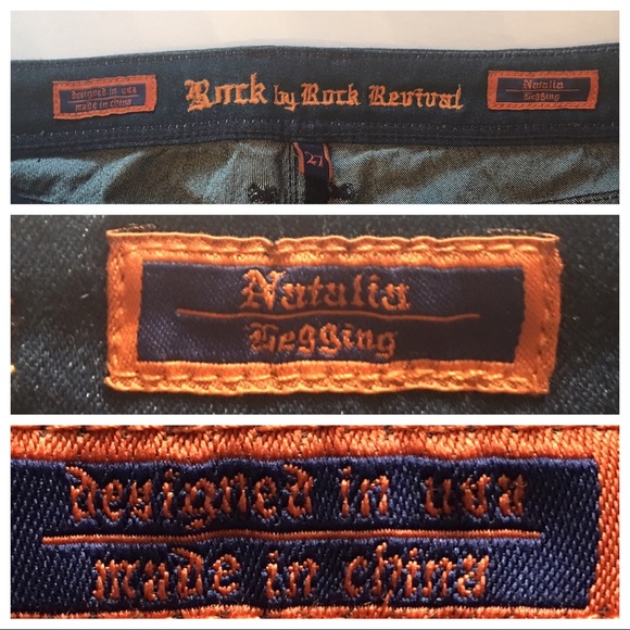 Rock Revival Dark Blue Skinny Jeans Size 27 - Picture 7 of 8